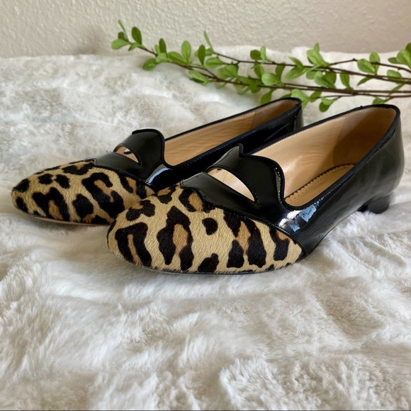 Charlotte Olympia Bisoux Leopard Flats - Picture 3 of 9